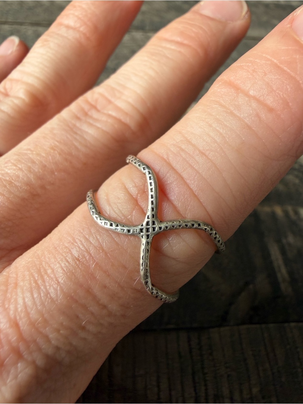 Sterling Silver Open Back Ring